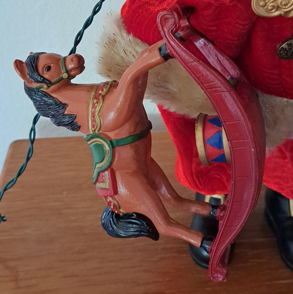 Festive Santa Claus Holiday Figurine in Red - Picture 10 of 16